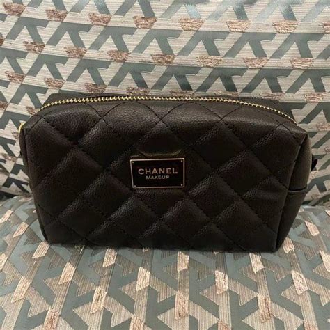 chanel make up bag set|chanel makeup pouch bag.